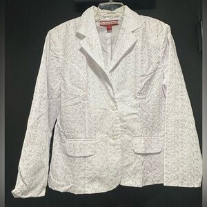 Tudor Court White Textured Blazer